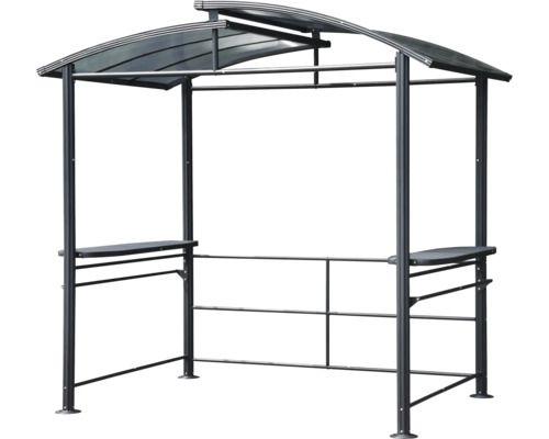 Tonnelle de barbecue avec toit et étagères