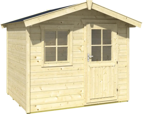 Holzgartenhaus mit Fenster und Tür