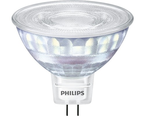 Ampoule LED à réflecteur à intensité lumineuse variable MR16 transparent GU5.3/7W(50W) 621 lm 2200 K + 2700 K blanc chaud 12V
