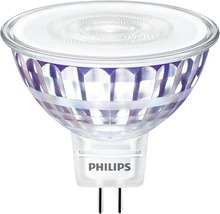 Ampoule LED à réflecteur MR16 transparent GU5.3/7W(50W) 621 lm 2700 K blanc  chaud 12V - HORNBACH Luxembourg