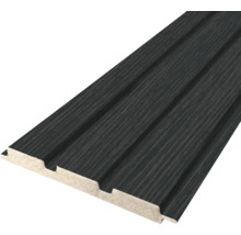 Liaison rainure et languette gris foncé pour revêtement mural et de plafond