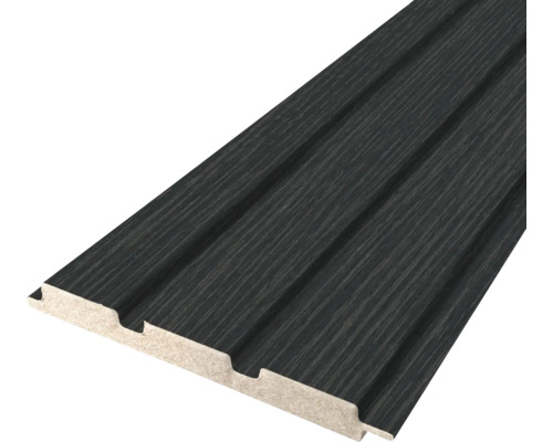 Liaison rainure et languette gris foncé pour revêtement mural et de plafond