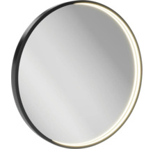 Miroir de salle de bains Badmobill Craft Linus Ø 600 mm IP 44 noir avec capteur