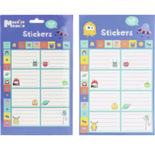 Stickers Monster Mania avec champs d''inscription, 3 fois 28 pièces