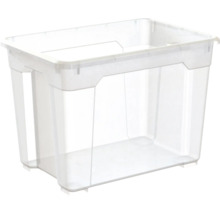 Boîte de rangement transparente en plastique