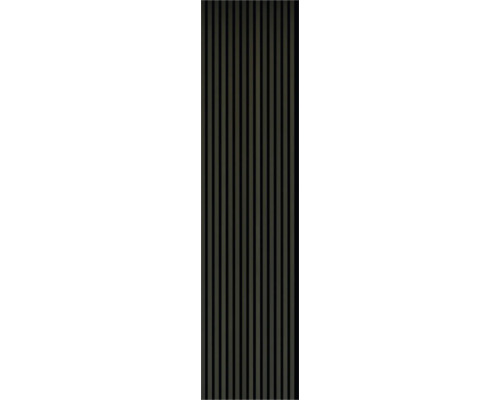 Panneau acoustique aluminium bronze C33 anodisé 2400 x 572 x17 mm Panneau décoratif avec motif rayé