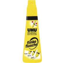 Uhu Alleskleber in einer gelben, flexiblen Flasche