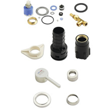 Verschiedene Sanitärinstallations- und Reparaturteile