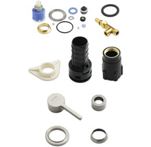 Ersatzteile für Wasserhähne, inklusive Dichtungen und Griff