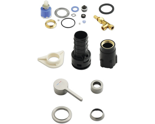 Ersatzteil Set für KEO SØDA Armatur in gun metal Ersatzteile für Wasserhähne, inklusive Dichtungen und Griff