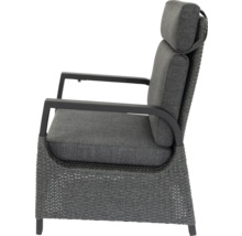 Fauteuil de jardin avec rembourrage et accoudoirs