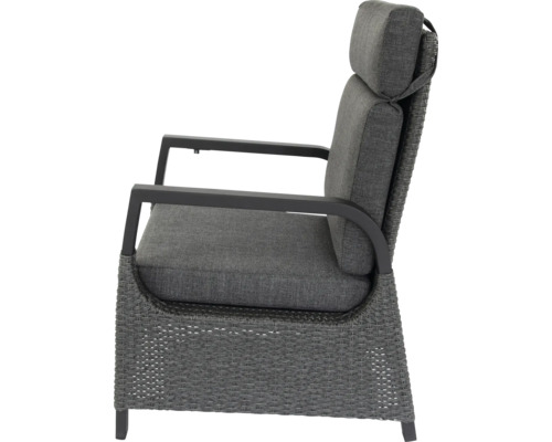 Fauteuil de jardin avec rembourrage et accoudoirs