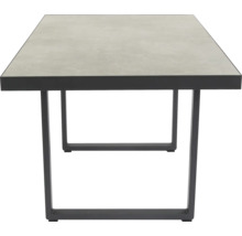 Table de salle à manger avec plateau et cadre en métal
