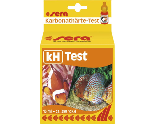 Test de l'eau sera test KH (dureté carbonatée) 15 ml Sera Kit de test de dureté carbonatée pour déterminer la dureté carbonatée dans l''aquarium