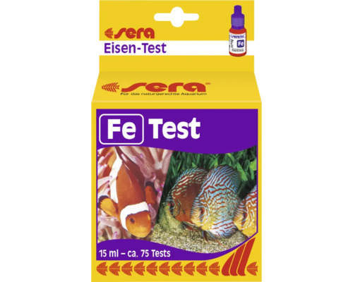 Sera Test de fer pour aquariums naturels avec environ 75 tests
