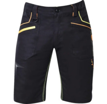 Short de travail noir avec détails colorés