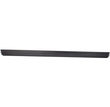 Long rail noir pour porte coulissante