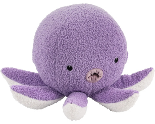 Peluche pieuvre violette avec tentacules