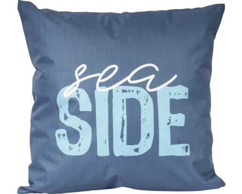 Kissen mit der Aufschrift Seeseite als Dekoration
