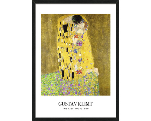 Tableau encadré Klimt Le baiser 53x73 cm