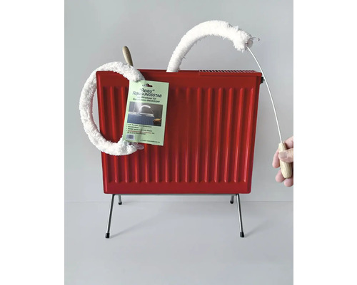 Radiateur rouge avec tige de nettoyage pour le nettoyage du radiateur