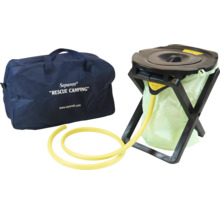 Toilettes de camping avec sac de transport et accessoires