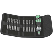 Wera Bit-Satz mit Schraubendreher in schwarzer Tasche