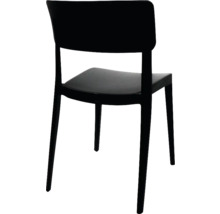 Stuhl aus Kunststoff, Rückansicht