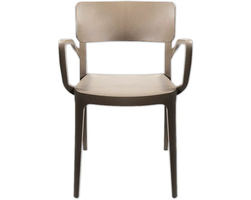 Chaise avec accoudoirs en plastique