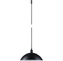 Lampe suspendue noire avec abat-jour