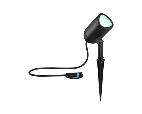 Projecteur de jardin avec piquet de terre et câble de connexion