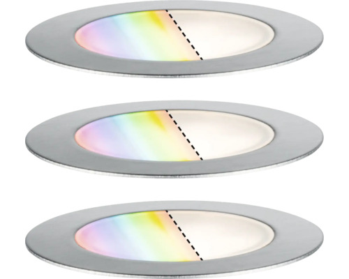 Trois spots encastrables LED ronds