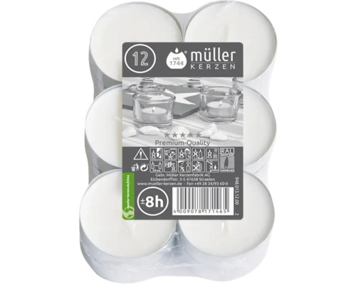 Packung mit zwölf Teelichtern