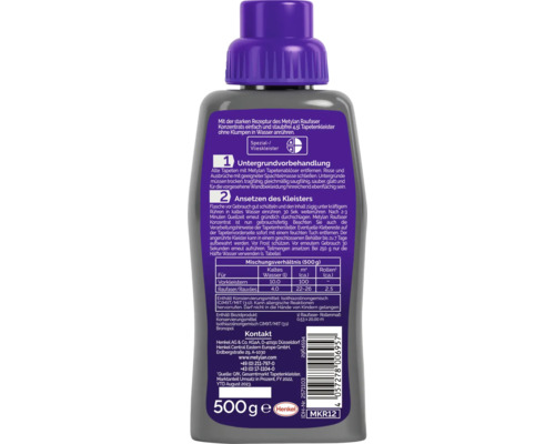 Metylan Raufaser concentré pour colle à papier peint, 500 grammes