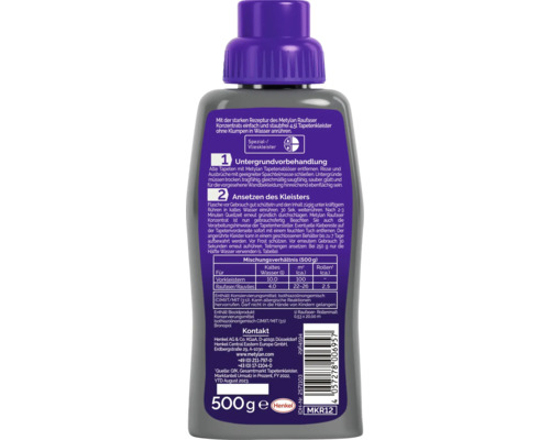 Metylan Raufaser Concentré, flacon de 500g pour colle à papier peint