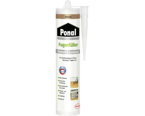 Plâtre de jointoiement pour parquet & stratifié Ponal cerisier 280 ml