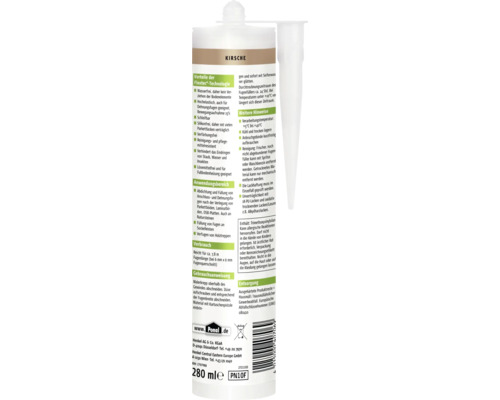 Mastic à joints Ponal cerise, 280 ml