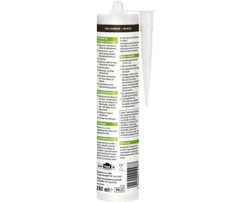 Mastic à joint pour parquet Ponal palissandre ou wengé, 280 millilitres