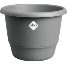 Pot de fleurs en plastique gris avec le logo Elho