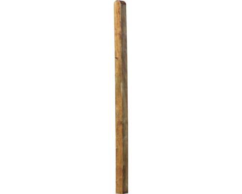 Poteau tête arrondie 9 x 9 x 190 cm traité en autoclave par imprégnation marron Poteau en bois