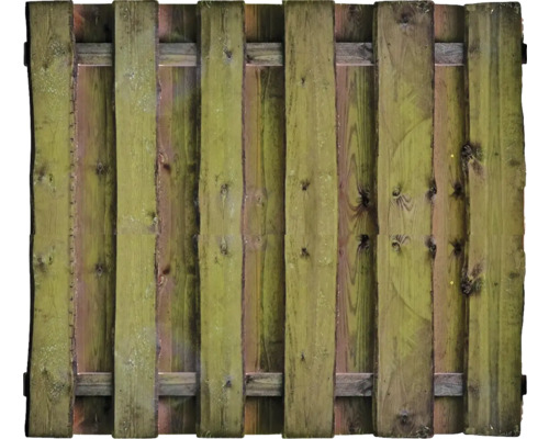Élément principal Seeland 180 x 150 cm traité en autoclave par imprégnation marron Clôture en bois faite de planches verticales