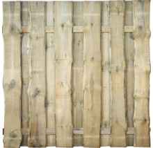 Panneau de clôture en bois avec surface naturelle