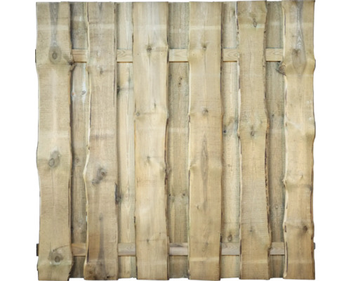Panneau de clôture en bois avec surface naturelle
