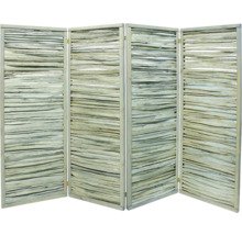 Paravent avec quatre éléments en bois