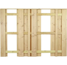 Panneau de clôture en bois avec champs ouverts