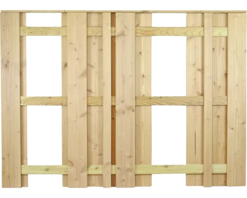 Panneau de clôture en bois avec champs ouverts