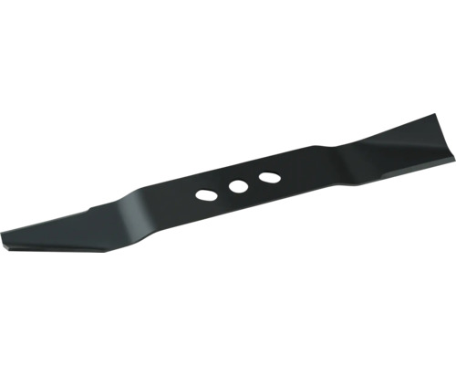 Rasenmähermesser mit drei Löchern in der Mitte.