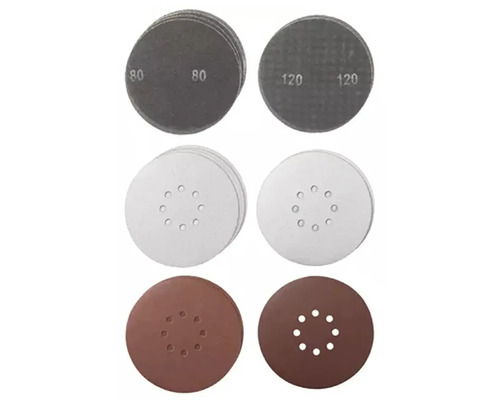 Différents disques abrasifs avec différents grains.