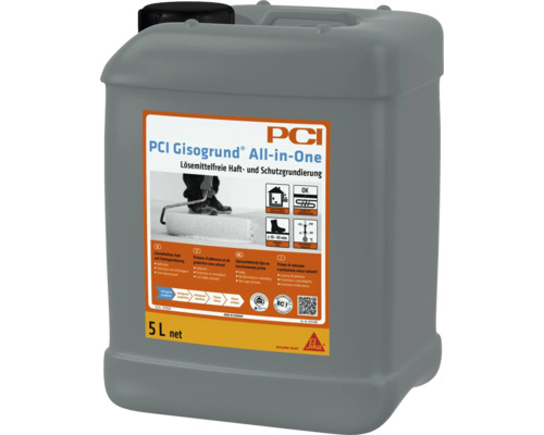PCI Gisogrund® All in one Haft- und Schutzgrundierung 5 l PCI Gisogrund All-in-One lösemittelfreie Haft- und Schutzgrundierung im 5 Liter Kanister