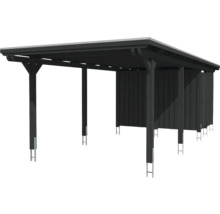 Carport aus Holz mit Geräteraum